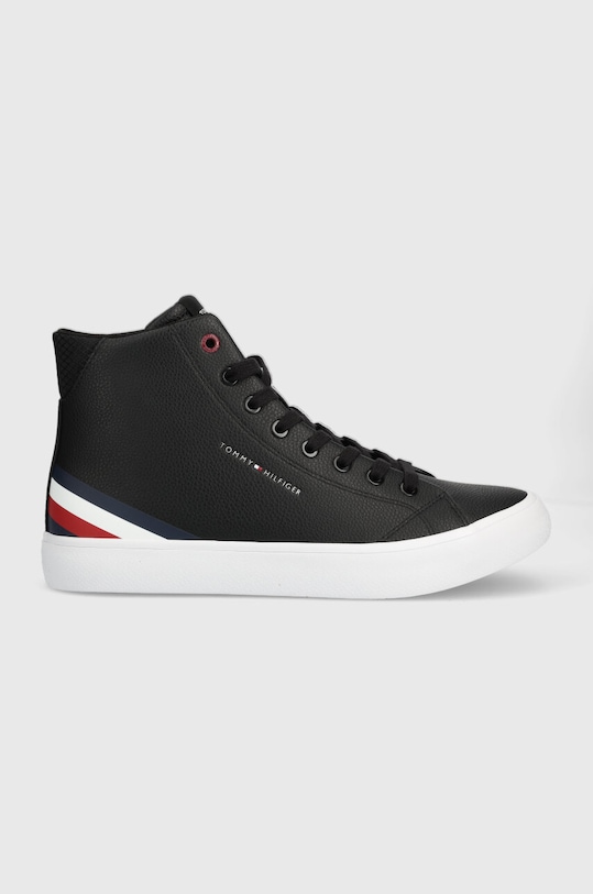 Tommy Hilfiger trampki skórzane TH HI VULC CORE LTH czarny FM0FM04816