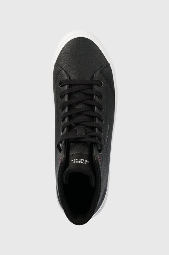 Tommy Hilfiger trampki skórzane TH HI VULC CORE LTH czarny FM0FM04816
