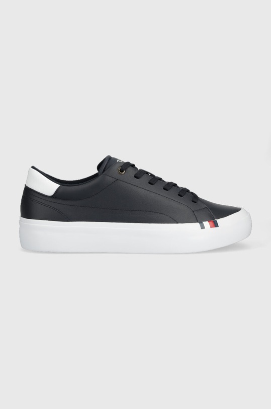 Кожаные кроссовки Tommy Hilfiger MODERN VULC LTH LOW WL низкая тёмно-синий FM0FM04819