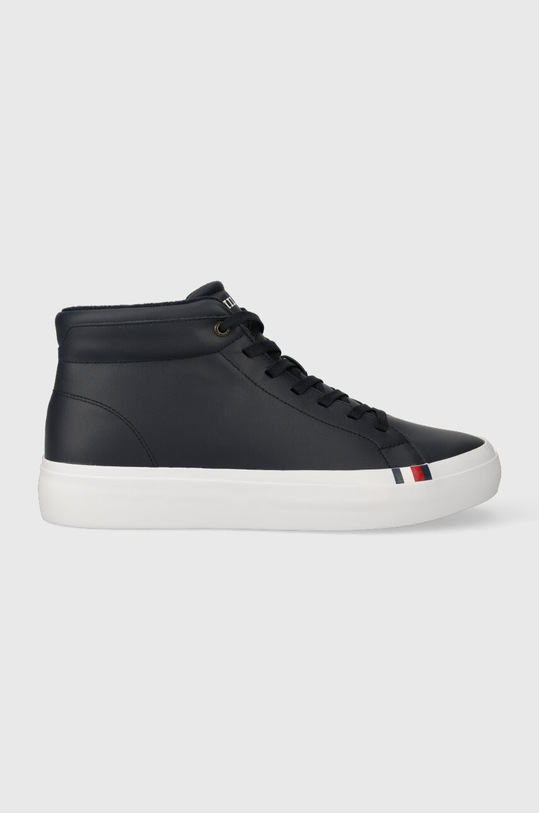 Πάνινα παπούτσια Tommy Hilfiger MODERN VULC LTH HI WL συνθετικό σκούρο μπλε FM0FM04820