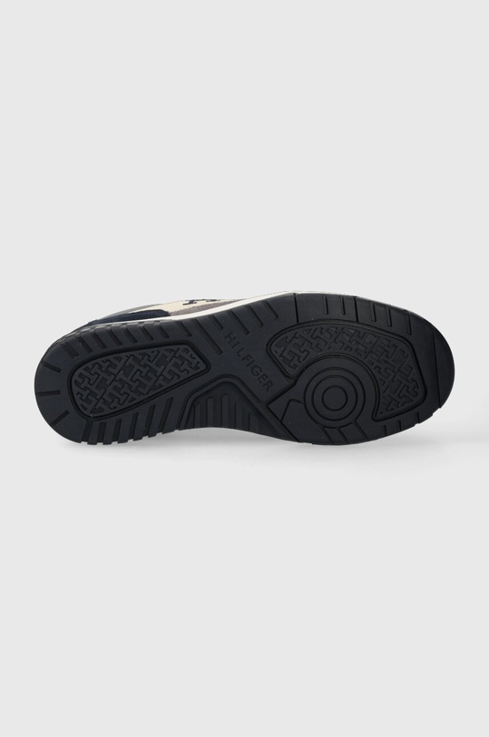 Tommy Hilfiger sneakersy zamszowe TH BASKET BETTER SUEDE MIX FM0FM04822 granatowy