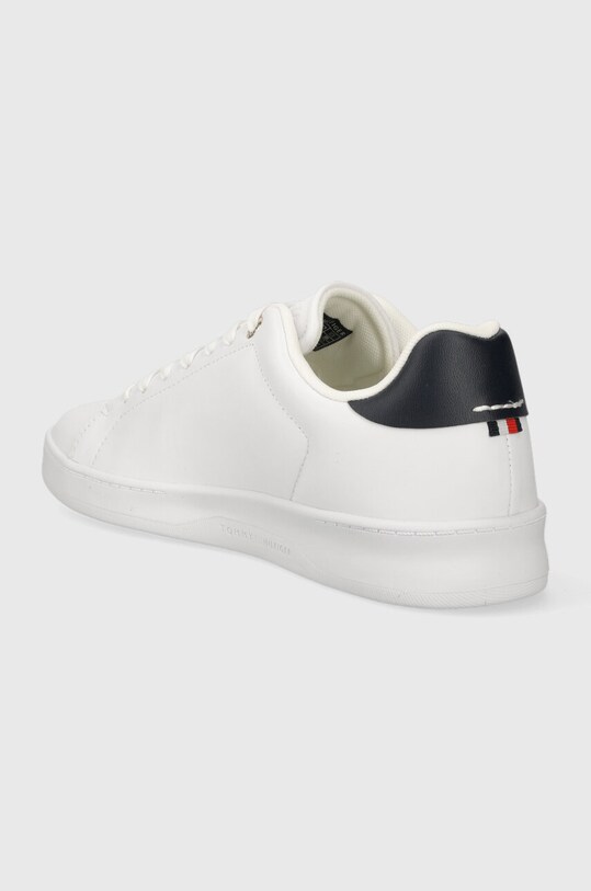Παπούτσια Δερμάτινα αθλητικά παπούτσια Tommy Hilfiger COURT CUPSOLE LEATHER GOLD FM0FM04829 λευκό