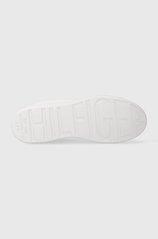 Δερμάτινα αθλητικά παπούτσια Tommy Hilfiger COURT CUPSOLE LEATHER GOLD FM0FM04829 λευκό