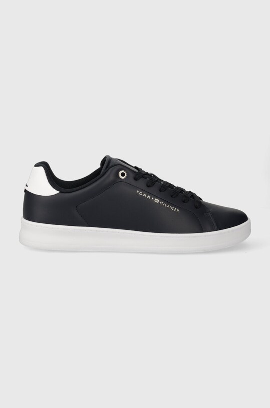 Δερμάτινα αθλητικά παπούτσια Tommy Hilfiger COURT CUPSOLE LEATHER GOLD σκούρο μπλε FM0FM04829