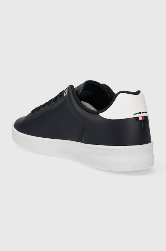 Obuwie Tommy Hilfiger sneakersy skórzane COURT CUPSOLE LEATHER GOLD FM0FM04829 granatowy