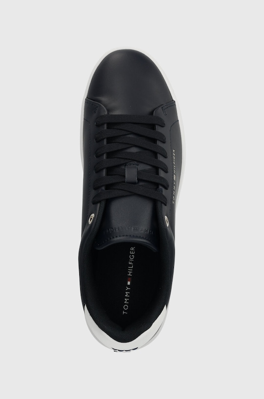 Tommy Hilfiger sneakersy skórzane COURT CUPSOLE LEATHER GOLD granatowy FM0FM04829