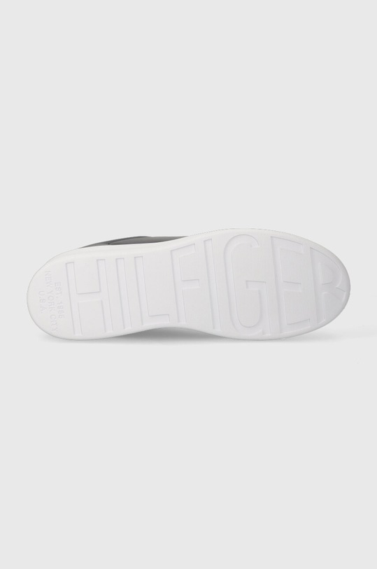 Tommy Hilfiger sneakersy skórzane COURT CUPSOLE LEATHER GOLD FM0FM04829 granatowy