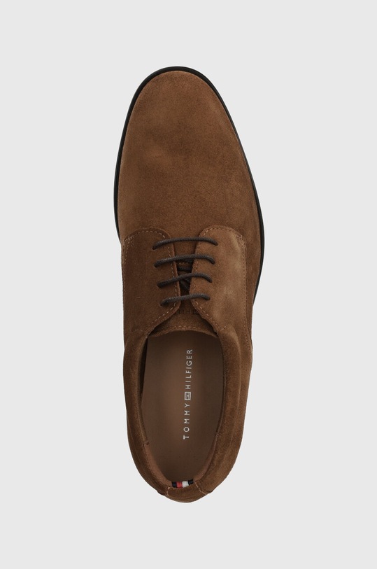 Tommy Hilfiger półbuty zamszowe CASUAL HILFIGER SUEDE SHOE brązowy FM0FM05039