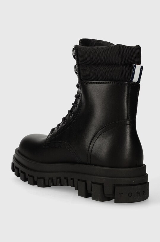 Încălțăminte Tommy Jeans bocanci de piele TJM ELEVATED OUTSOLE BOOT EM0EM01251 negru