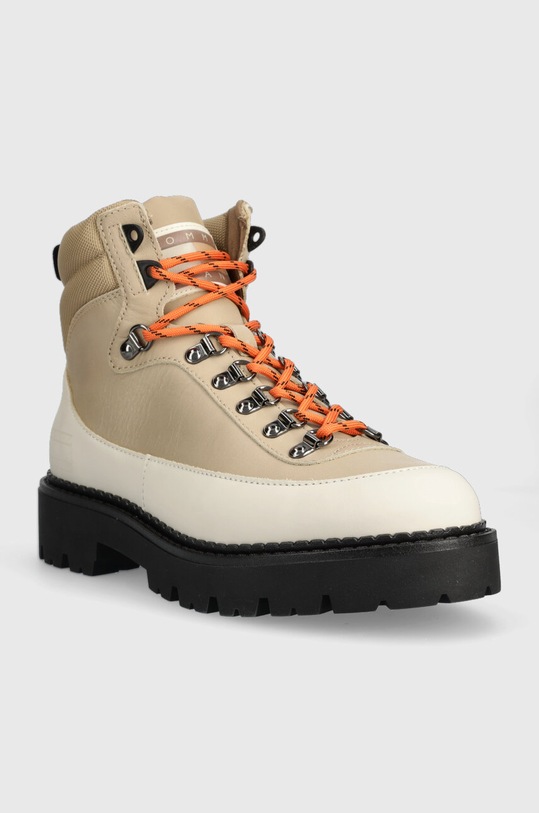 Tommy Jeans ghete de piele TJM BOOT HIKER EM0EM01252 bej AW23