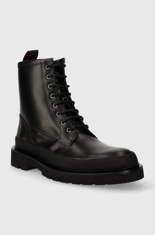 Kožené členkové topánky PS Paul Smith Barents M2S.BAE01.LLEA čierna AW23