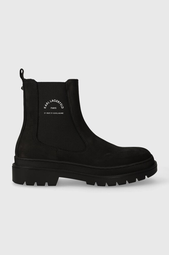 Замшеві черевики Karl Lagerfeld OUTLAND casual чорний KL11241F.200