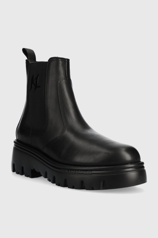 Karl Lagerfeld cizme KOMBAT KC KL15340.000 negru AW23