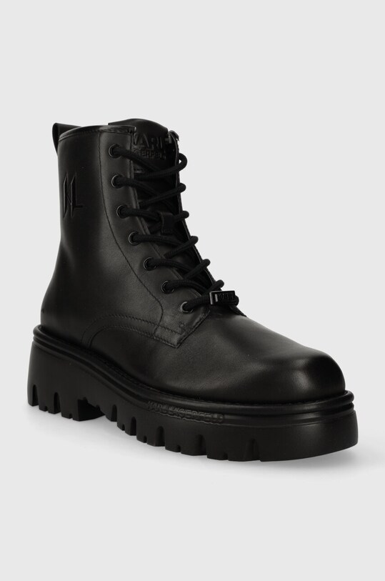 Karl Lagerfeld trapery skórzane KOMBAT KC KL15350.000 czarny AW23
