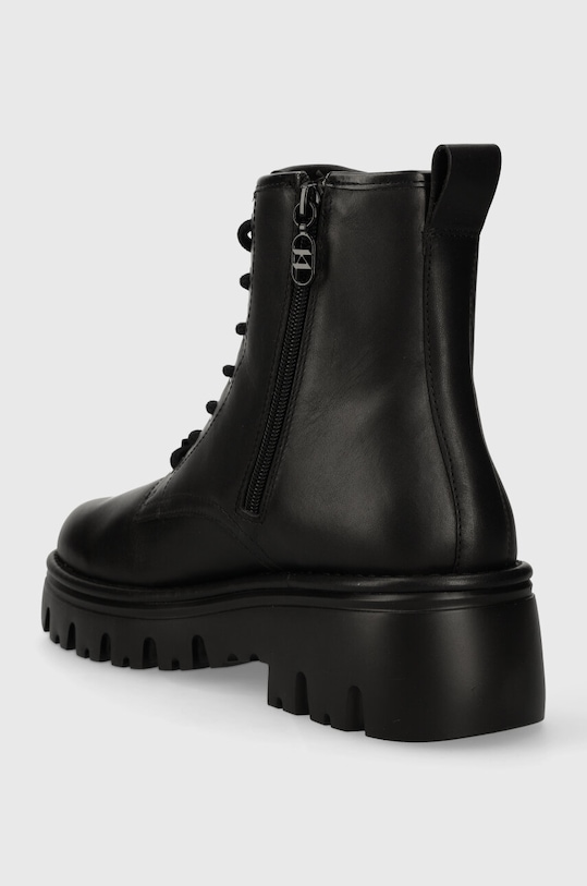 Boty Kožené trapery Karl Lagerfeld KOMBAT KC KL15350.000 černá