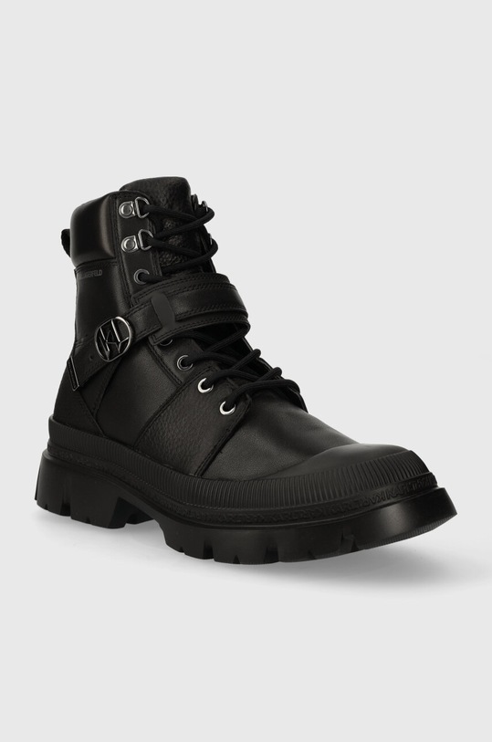 Karl Lagerfeld trapery skórzane TREKKA MENS KC KL25256F.000 czarny AW23