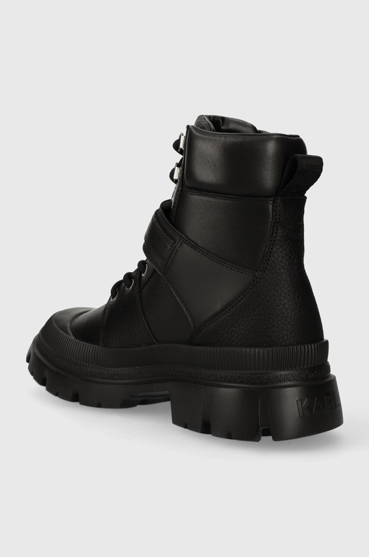 Obuwie Karl Lagerfeld trapery skórzane TREKKA MENS KC KL25256F.000 czarny