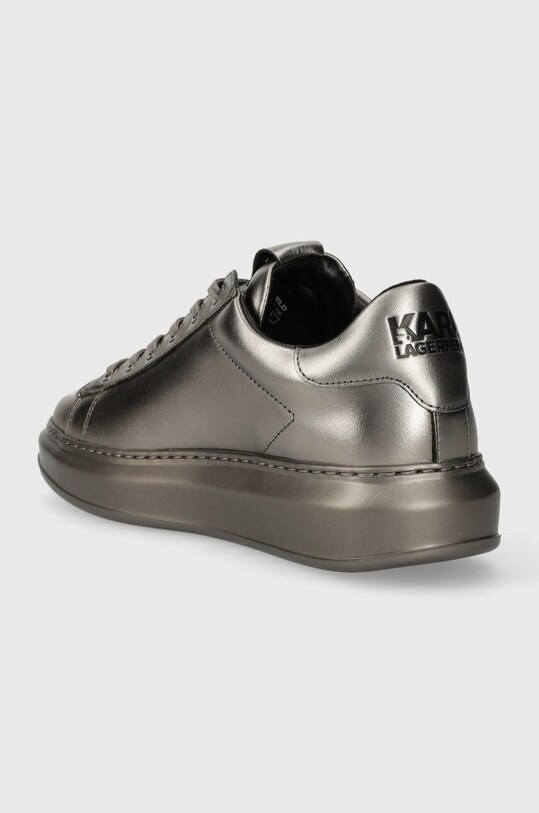 Obuwie Karl Lagerfeld sneakersy skórzane KAPRI MENS KC KL52530M.1DS srebrny