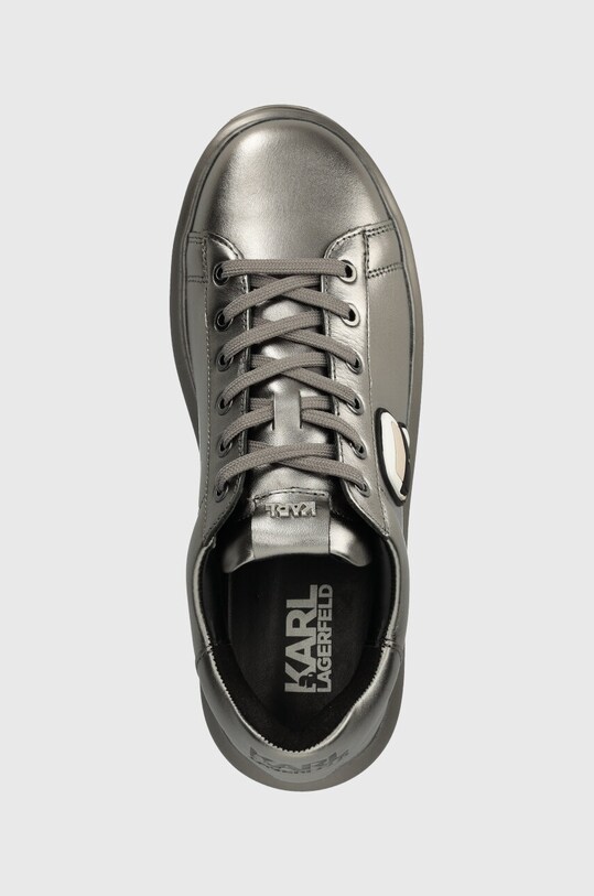 Karl Lagerfeld sneakersy skórzane KAPRI MENS KC srebrny KL52530M.1DS