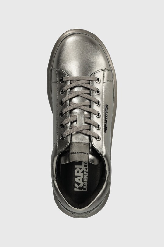 Кожаные кроссовки Karl Lagerfeld KAPRI MENS KC серебрянный KL52575M.1DS