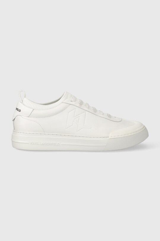 Karl Lagerfeld sneakersy skórzane T/KAP KC tekstylny biały KL51423.011