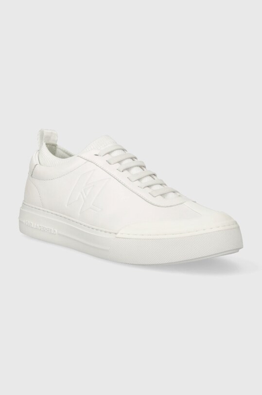 Karl Lagerfeld sneakersy skórzane T/KAP KC KL51423.011 biały AW23