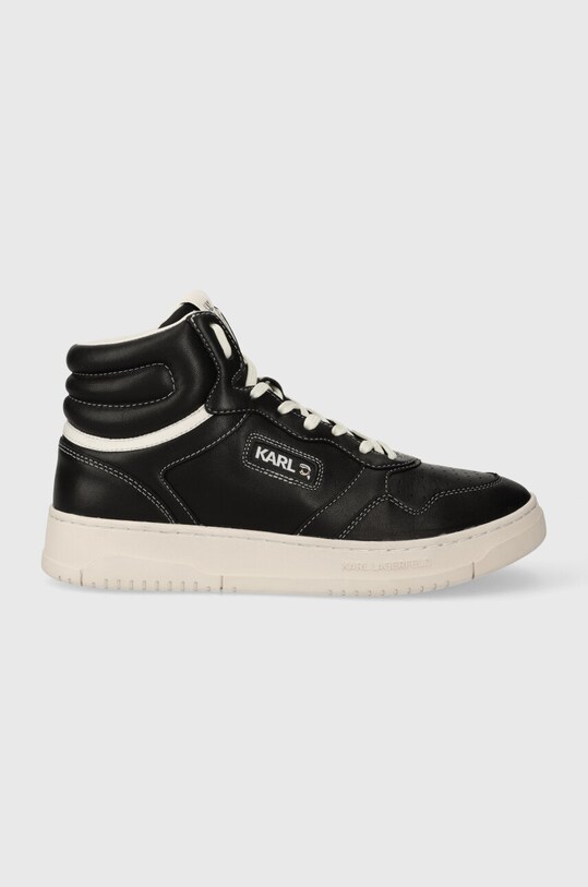 Kožené tenisky Karl Lagerfeld KREW KC usňová koža čierna KL53043.00T