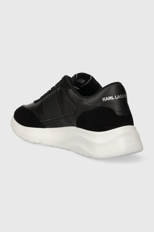 Obuwie Karl Lagerfeld sneakersy skórzane SERGER KC KL53638.000 czarny