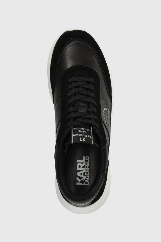 Kožené sneakers boty Karl Lagerfeld SERGER KC černá KL53638.000