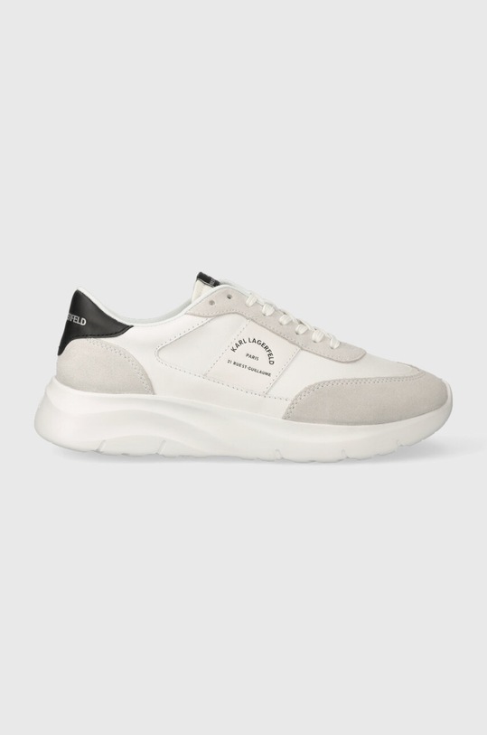 Karl Lagerfeld sneakersy skórzane SERGER KC skóra zamszowa biały KL53638.011
