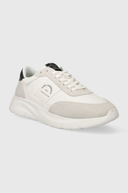 Karl Lagerfeld sneakersy skórzane SERGER KC KL53638.011 biały AW23