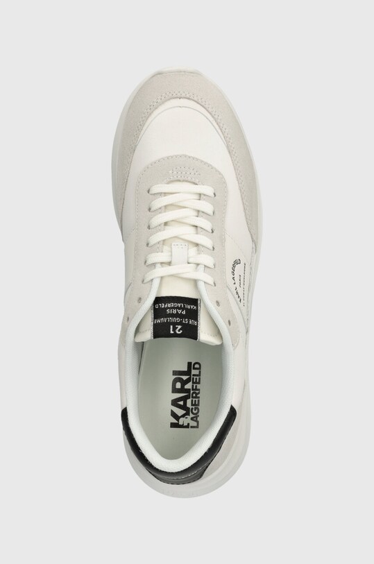 Karl Lagerfeld sneakersy skórzane SERGER KC biały KL53638.011