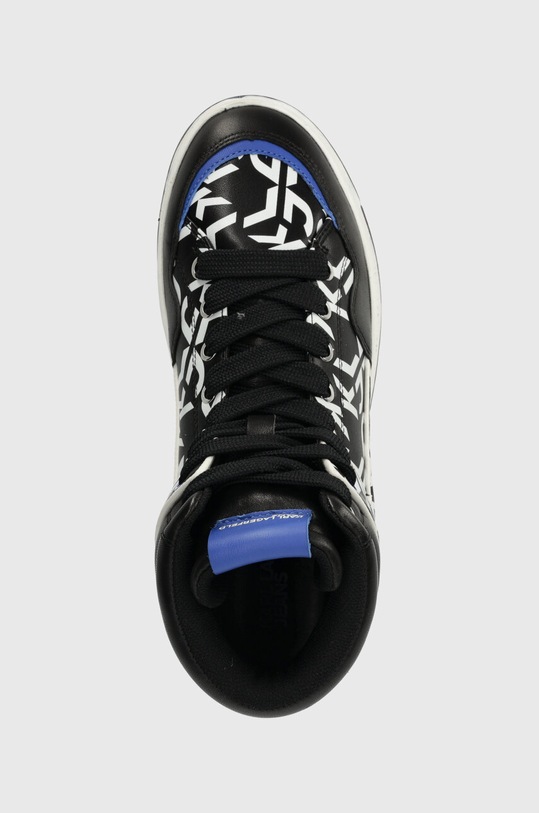 Karl Lagerfeld Jeans sneakersy skórzane KREW czarny KLJ53043.001