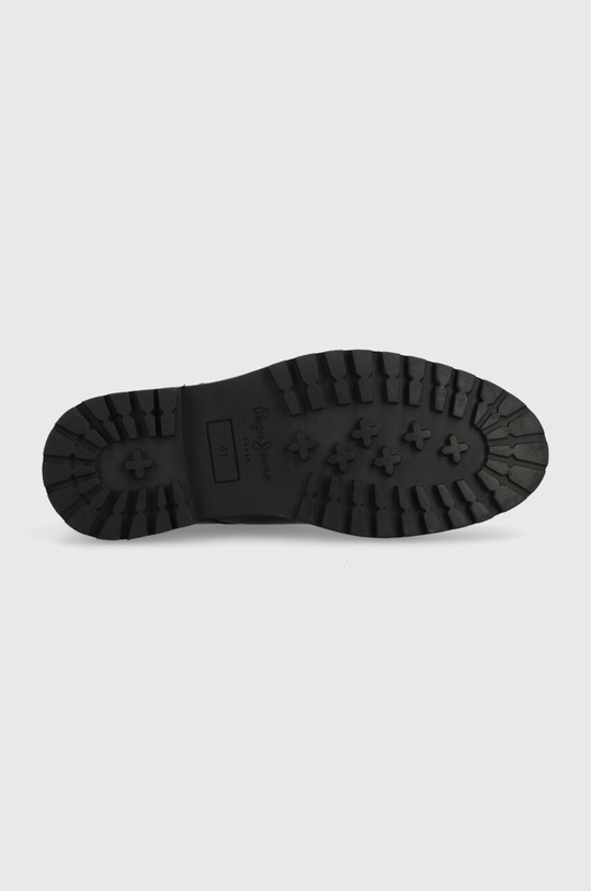 Kožené poltopánky Pepe Jeans TRUCKER SHOE M PMS10320 čierna