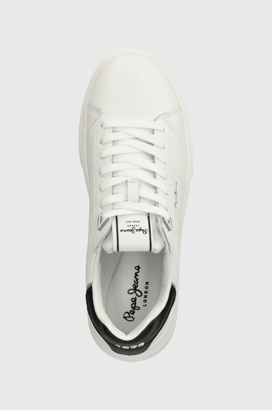 Pepe Jeans sneakers din piele EATON BASIC alb PMS30981