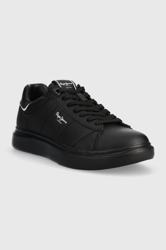 Шкіряні кросівки Pepe Jeans EATON BASIC PMS30981 чорний AW23