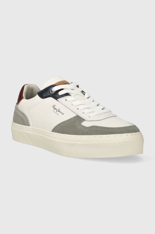 Pepe Jeans sneakersy skórzane YOGI STREET M PMS30997 biały AW23