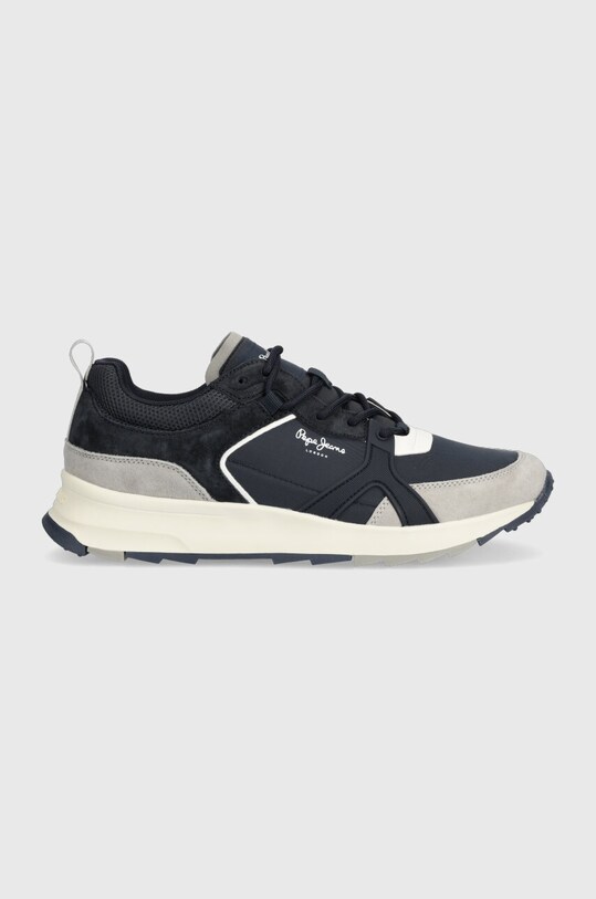 Pepe Jeans sneakersy JOY TECH M skóra zamszowa granatowy PMS31015