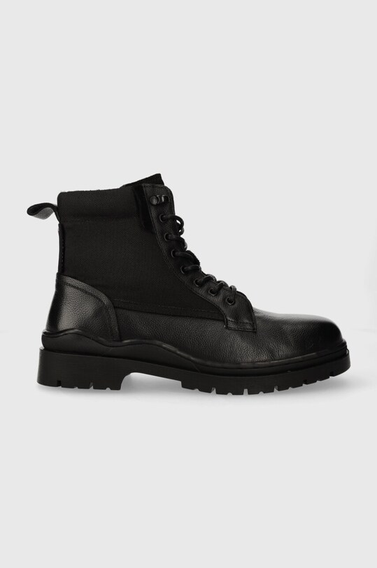 Topánky Pepe Jeans BRAD BOOT usňová koža čierna PMS50234