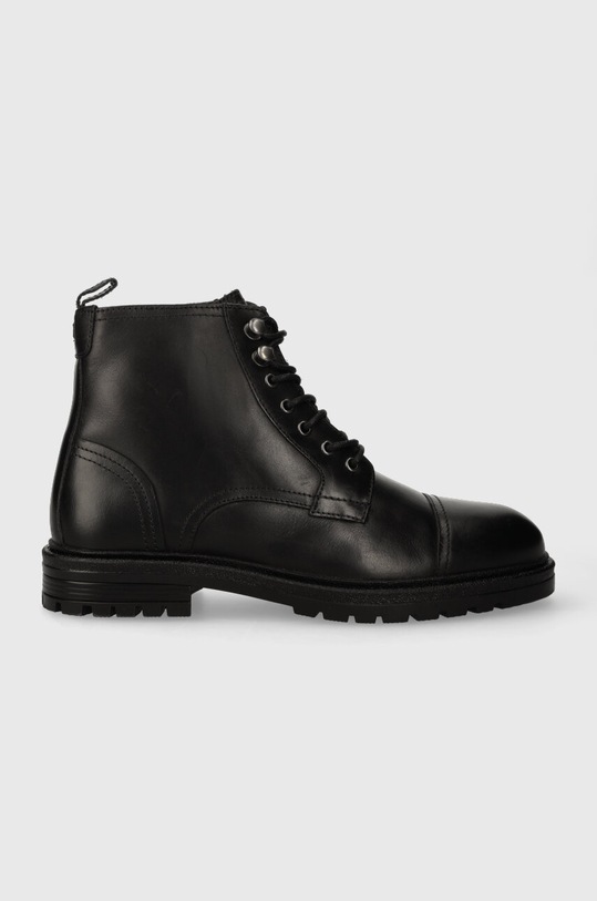 Botas Pepe Jeans Logan Para Hombre - Cuero, Marrón, Talla 41 EU, Estilo Casual Con Cordones Y Ganchos Metálicos