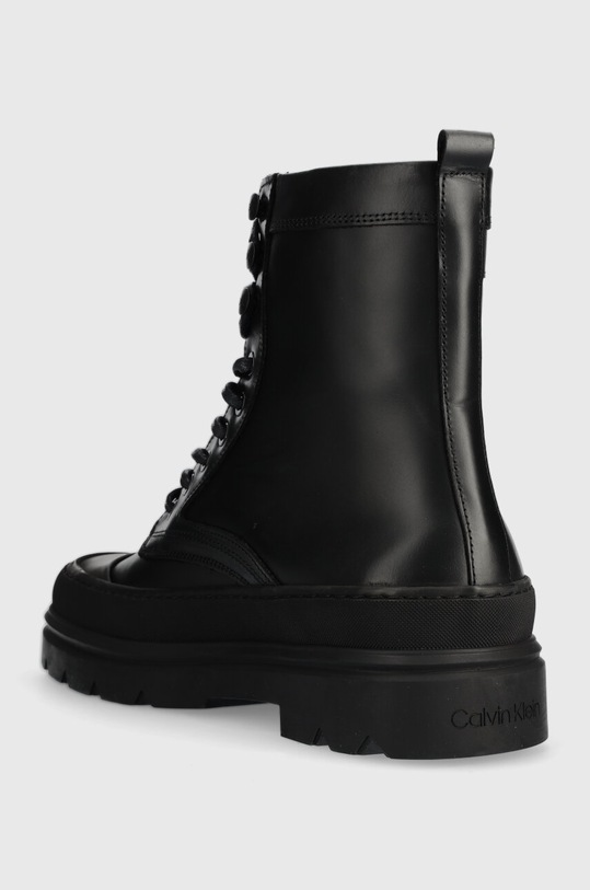 Obuwie Calvin Klein buty skórzane LACE UP BOOT HIGH HM0HM01213 czarny