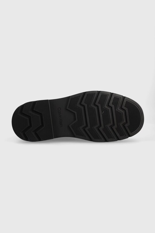 Calvin Klein buty skórzane LACE UP BOOT HIGH HM0HM01213 czarny