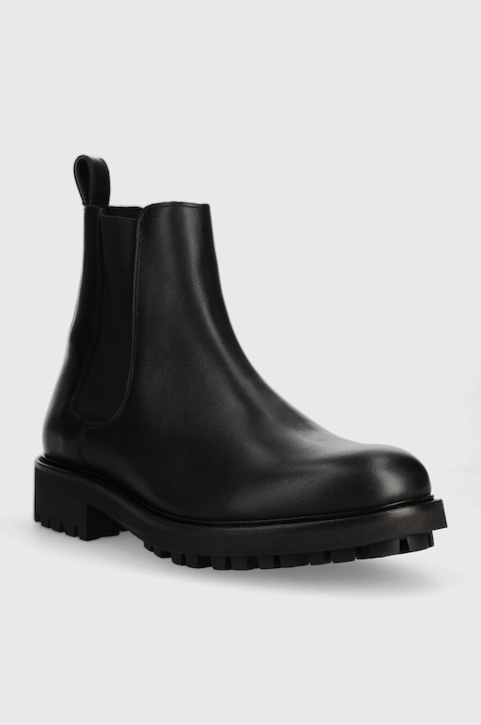 Kožené boty Calvin Klein CHELSEA BOOT HM0HM01229 černá AW23