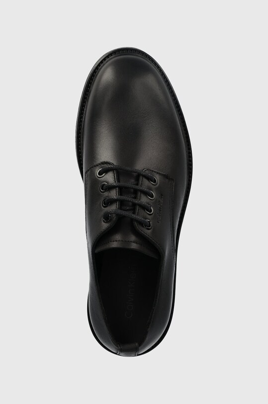 Calvin Klein półbuty skórzane DERBY czarny HM0HM01230