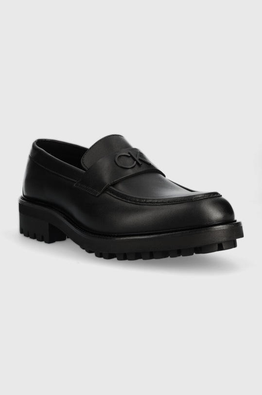 Kožené mokasíny Calvin Klein MOCCASIN W/ BOLD LOGO HM0HM01245 černá AW23