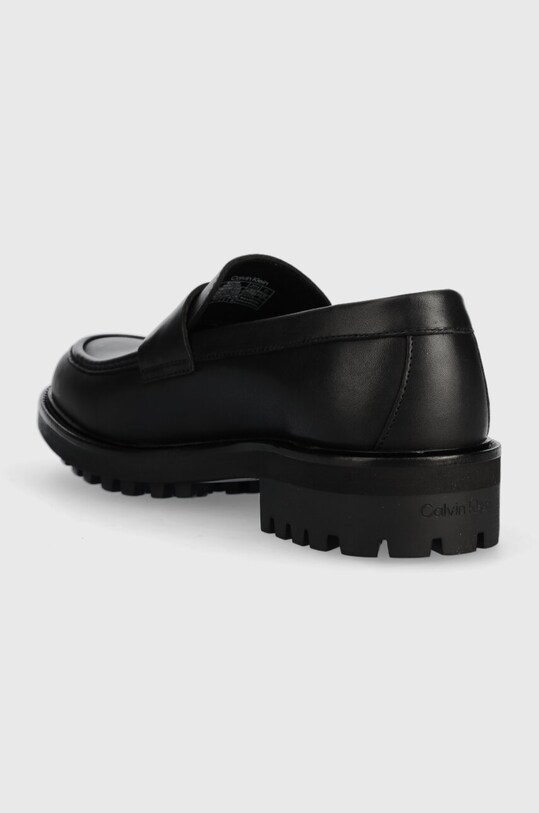 Obuwie Calvin Klein mokasyny skórzane MOCCASIN W/ BOLD LOGO HM0HM01245 czarny