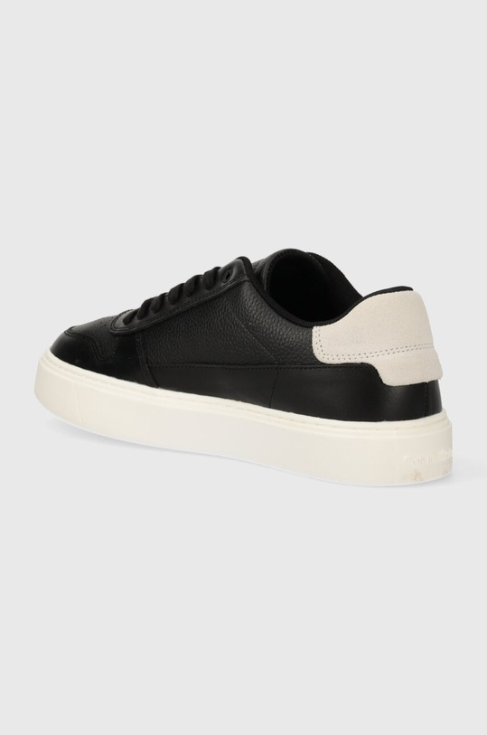Obuwie Calvin Klein sneakersy skórzane LOW TOP LACE UP BSKT HM0HM01254 czarny