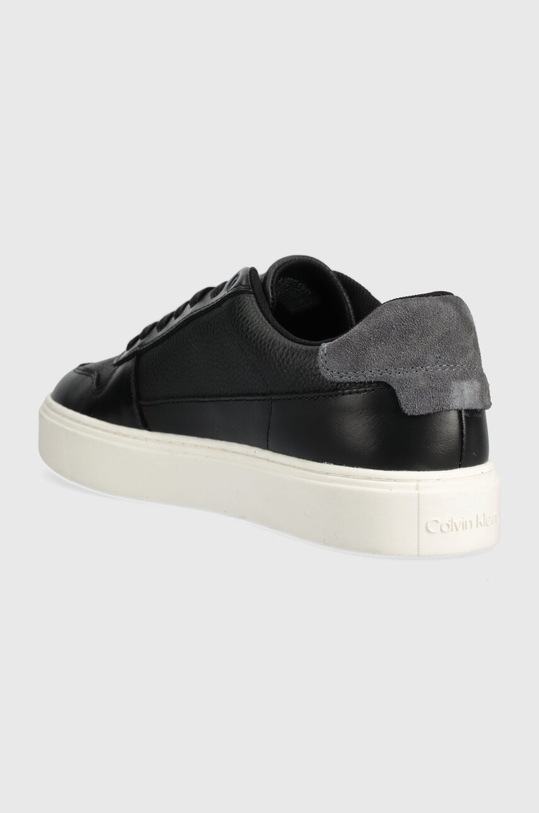 Obuwie Calvin Klein sneakersy skórzane LOW TOP LACE UP BSKT HM0HM01254 czarny