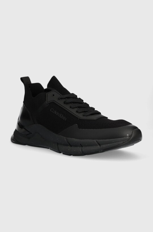 Calvin Klein sneakersy LOW TOP LACE UP KNIT HM0HM01266 czarny AW23
