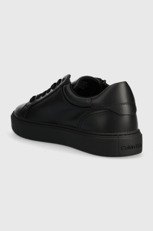 Взуття Шкіряні кросівки Calvin Klein LOW TOP LACE UP W/ZIP RUBB HM0HM01268 чорний
